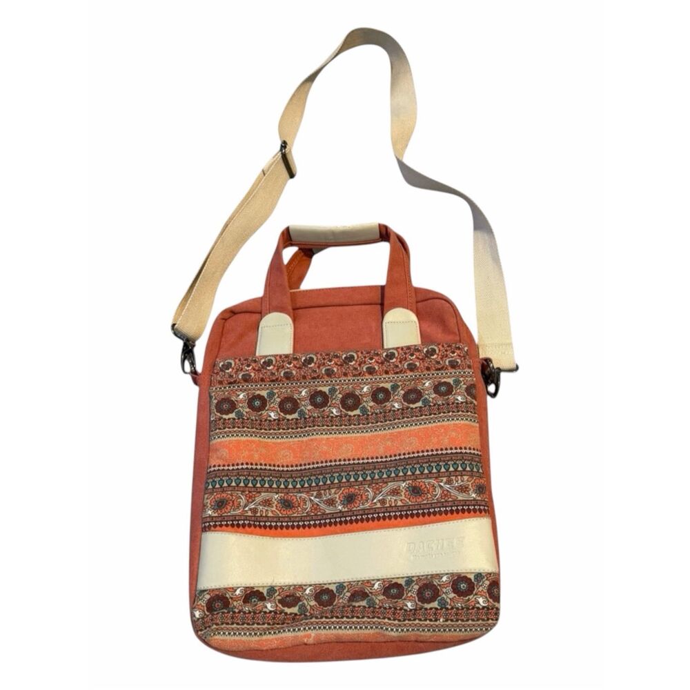 DACHEE Boho Tribal Canvas 14”Laptop Messenger Bag